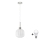 LED Luster na žici HARMA 1xE27/60W/230V pr. 20 cm matný chrom/bílá
