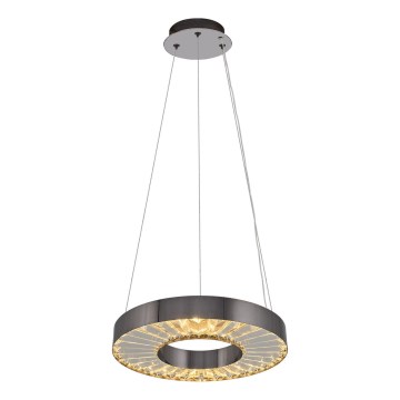 LED Lustra na vrv JESI LED/35W/230V 3000K Ø 40 cm srebrna