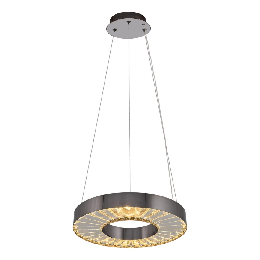 LED Lustra na vrv JESI LED/35W/230V 3000K Ø 40 cm srebrna