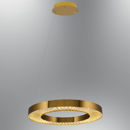 LED Lustra na vrv JESI LED/35W/230V 3000K Ø 60 cm bronasta