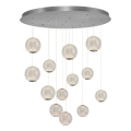LED Lustra na vrvici CREMONA 13xLED/5W/230V 3000K matni krom