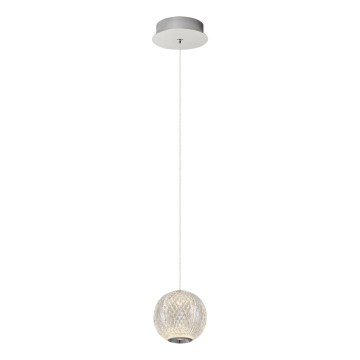 LED Lustra na vrvici CREMONA 1xLED/5W/230V 3000K matni krom