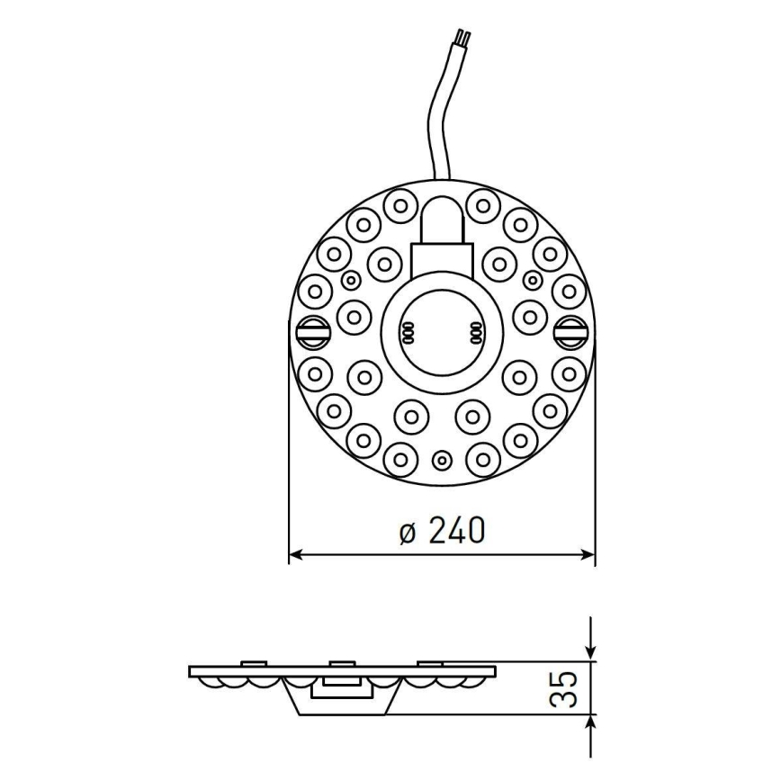 LED magnetni modul LED/36W/230V premer 24 cm 2700/3000/4000/5000/6500K