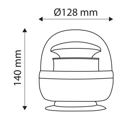 LED Magnetni opozorilni svetilnik LIGHT LED SMD 2835/12-24V