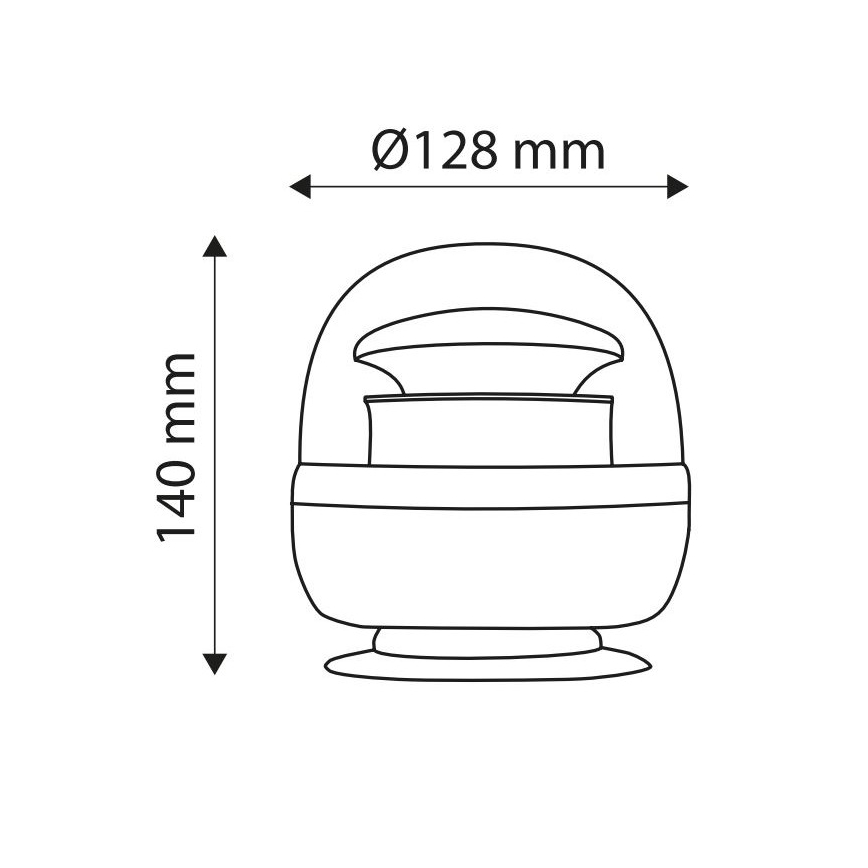 LED Magnetni opozorilni svetilnik LIGHT LED SMD 2835/12-24V