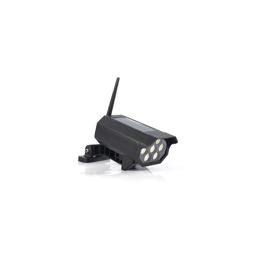 LED Maketa varnostne kamere s senzorjem in s solarnim panelom LED/5W/5,5V IP65 + Daljinski upravljalnik