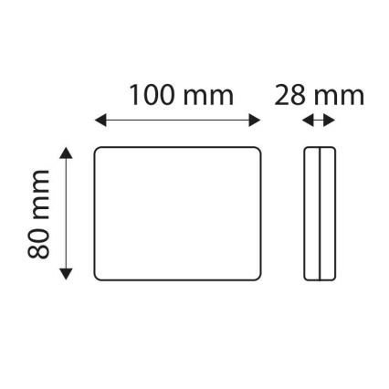 LED Meglenka SINGLE LED/1,9W/12V IP67 rdeča