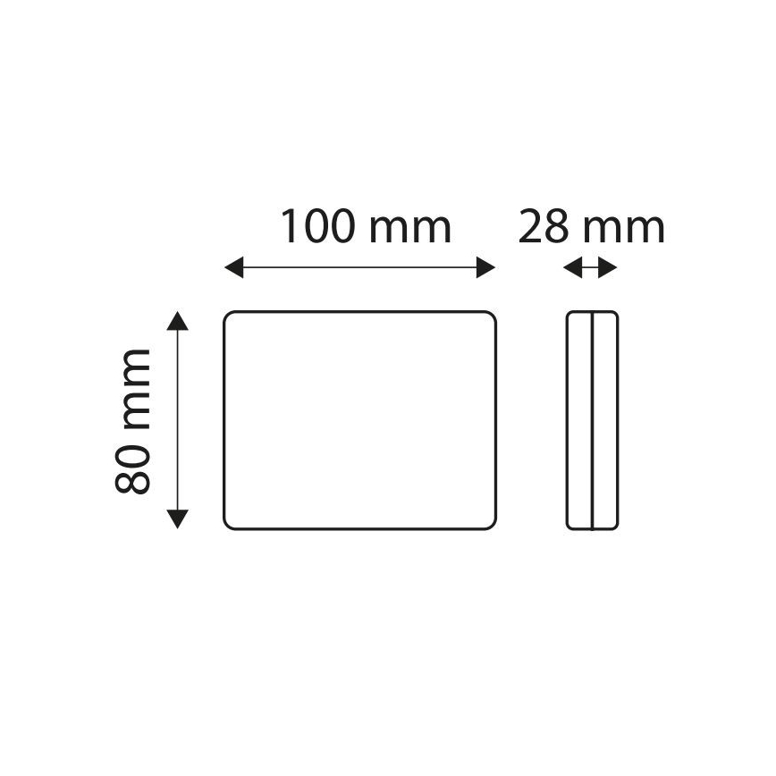LED Meglenka SINGLE LED/1,9W/12V IP67 rdeča