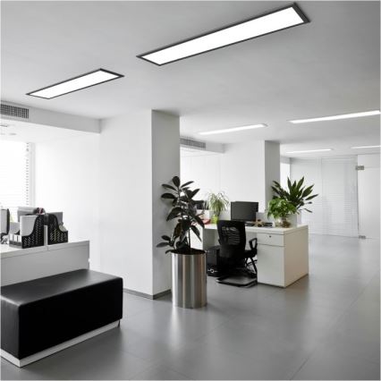 LED Nadgradni panel BRISBANE LED/36W/230V 4000K 29,5x119 cm črna