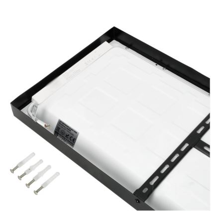 LED Nadgradni panel BRISBANE LED/36W/230V 4000K 29,5x119 cm črna