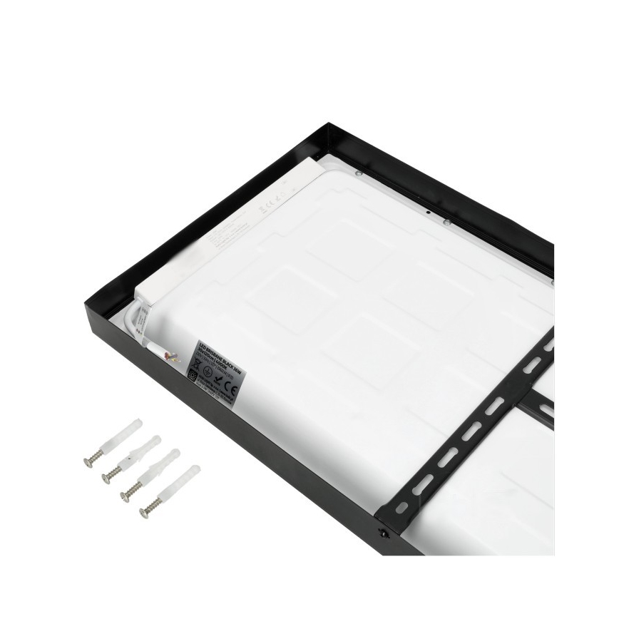LED Nadgradni panel BRISBANE LED/36W/230V 4000K 29,5x119 cm črna