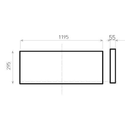 LED Nadgradni panel ILLY II UGR LED/46W/230V