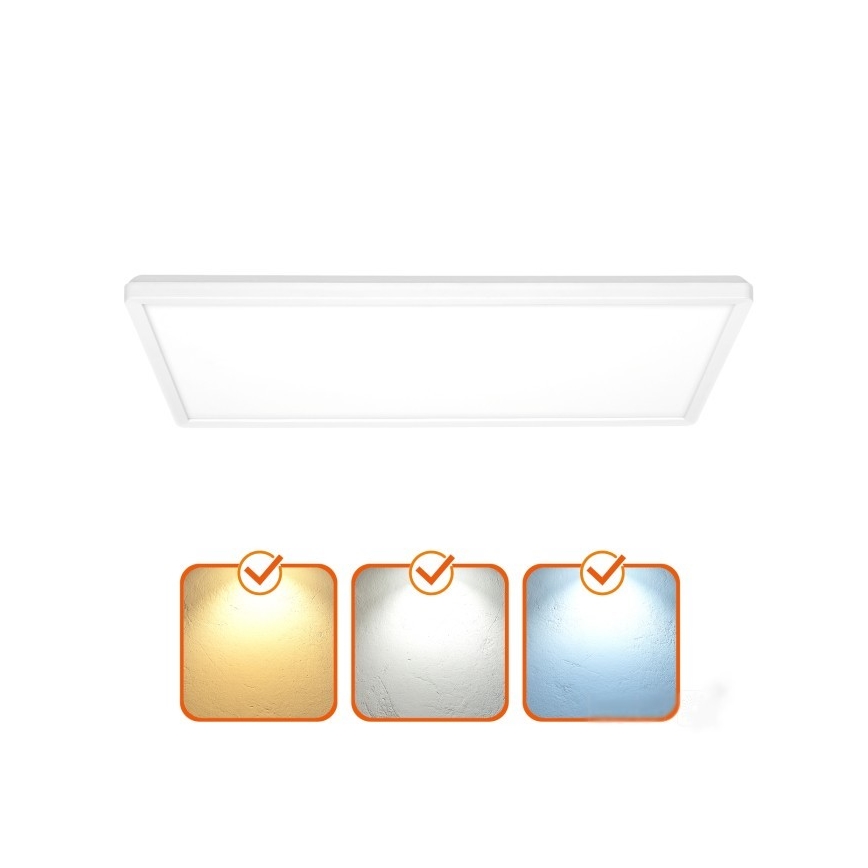 LED Nadgradni panel NIVERA LED/32W/230V IP54 3000/4000/6000K 29,5x59,5 cm bela