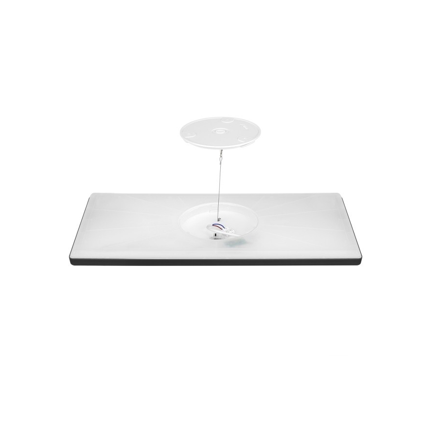LED Nadgradni panel NIVERA LED/32W/230V IP54 3000/4000/6000K 29,5x59,5 cm črna