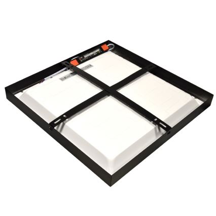 LED nadometni panel CHRIS LED/20W/230V 4000K 40x40 cm črn