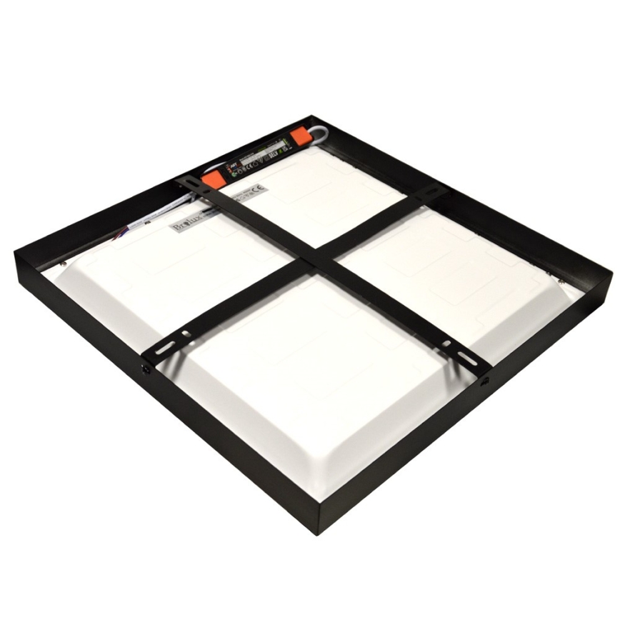 LED nadometni panel CHRIS LED/20W/230V 4000K 40x40 cm črn
