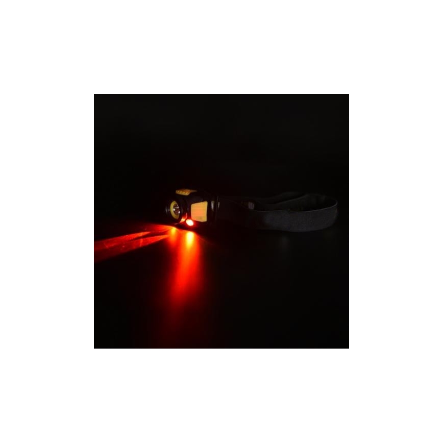 LED Naglavna svetilka 2xLED/5W/3xAAA + LED/3W