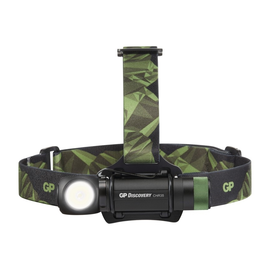 LED naglavna svetilka GP DISCOVERY CHR35 LED/3,7V/2600mAh
