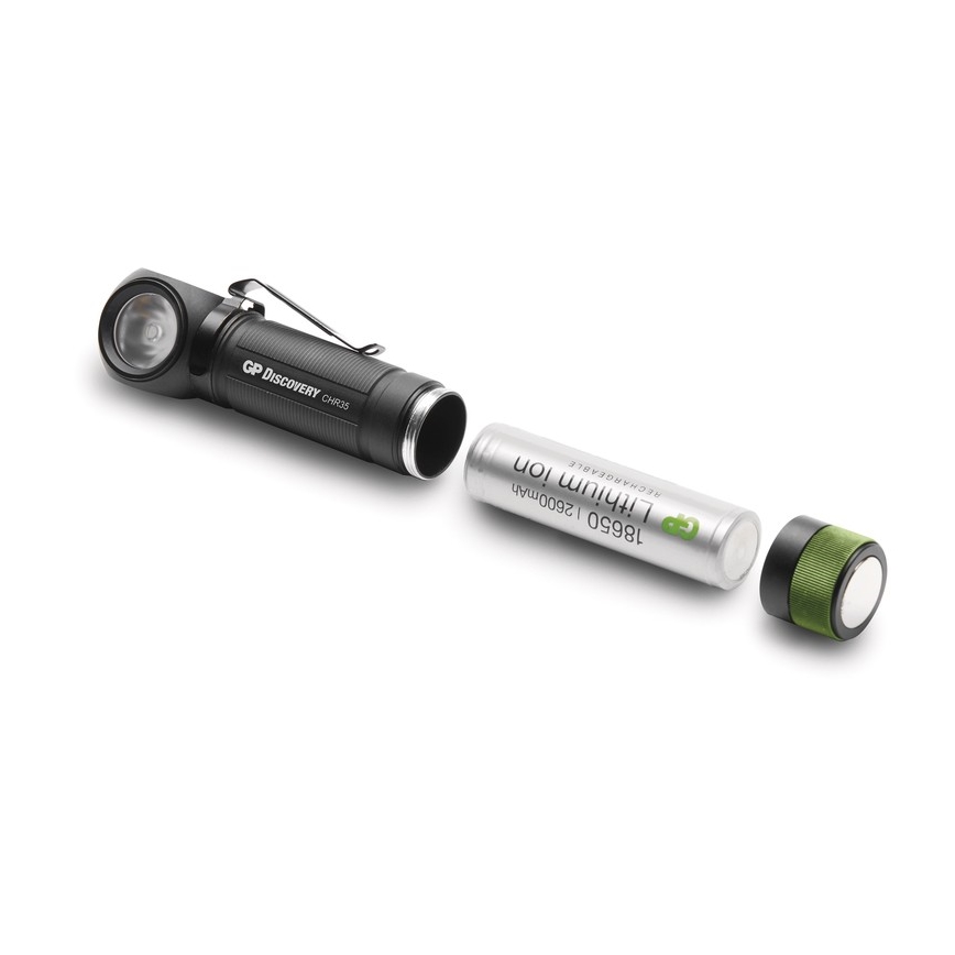 LED naglavna svetilka GP DISCOVERY CHR35 LED/3,7V/2600mAh