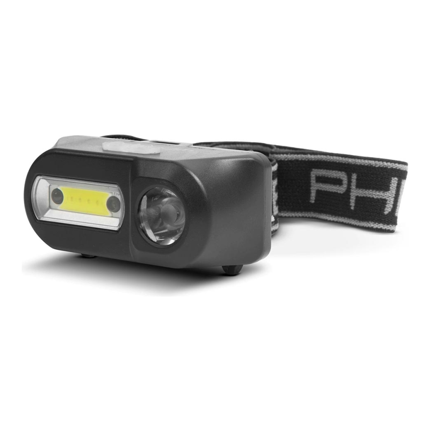LED Naglavna svetilka s senzorjem LED/3W/Li-ion 1200mAh IP54