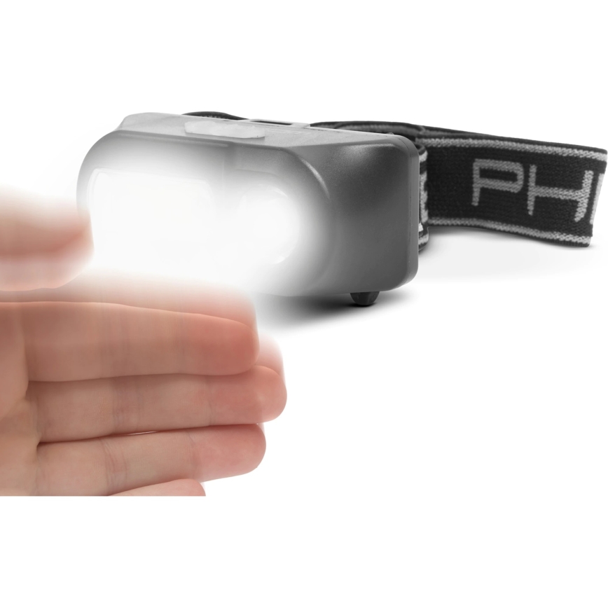 LED Naglavna svetilka s senzorjem LED/3W/Li-ion 1200mAh IP54