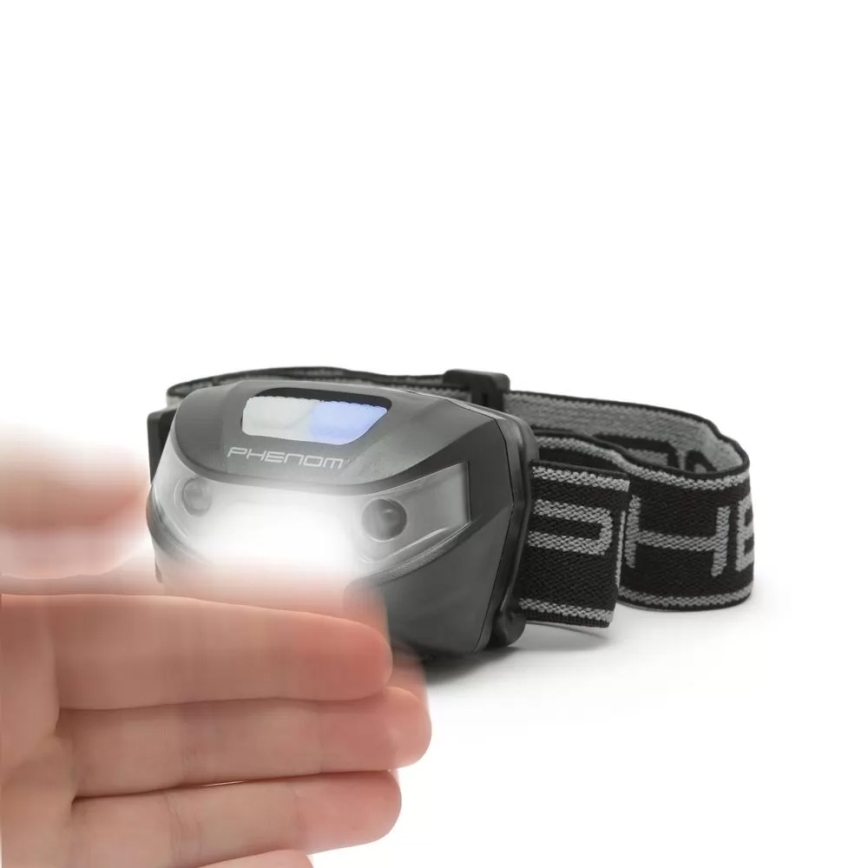 LED Naglavna svetilka s senzorjem LED/Li-ion 1200mAh IP54