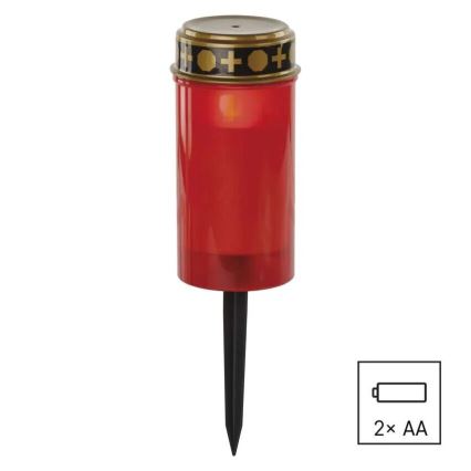 LED Nagrobna sveča LED/2xAA IP44