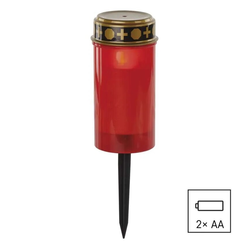 LED Nagrobna sveča LED/2xAA IP44