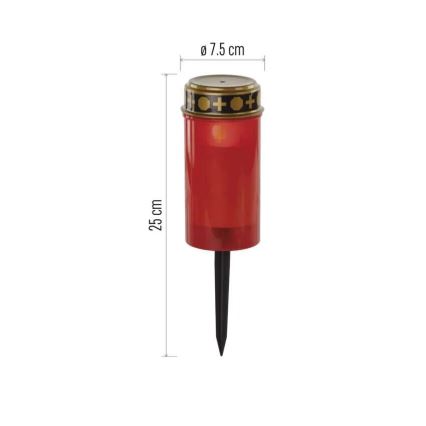 LED Nagrobna sveča LED/2xAA IP44