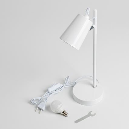 LED namizna svetilka 1xE14/4,9W/230V bela