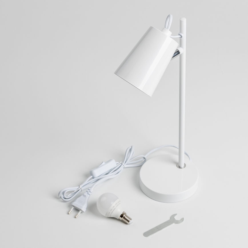 LED namizna svetilka 1xE14/4,9W/230V bela