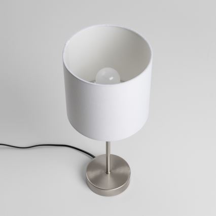 LED Namizna svetilka 1xE14/5W/230V bela/matni krom