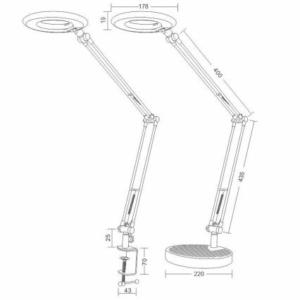 LED Namizna svetilka BIANCA LED/8W/230V