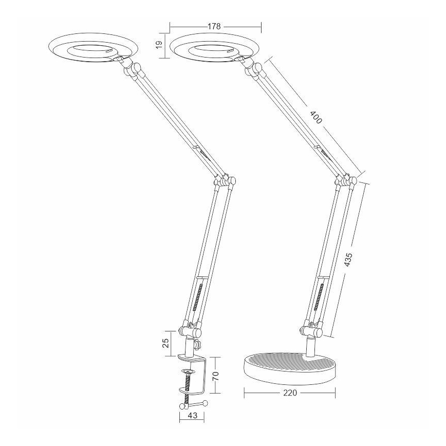 LED Namizna svetilka BIANCA LED/8W/230V