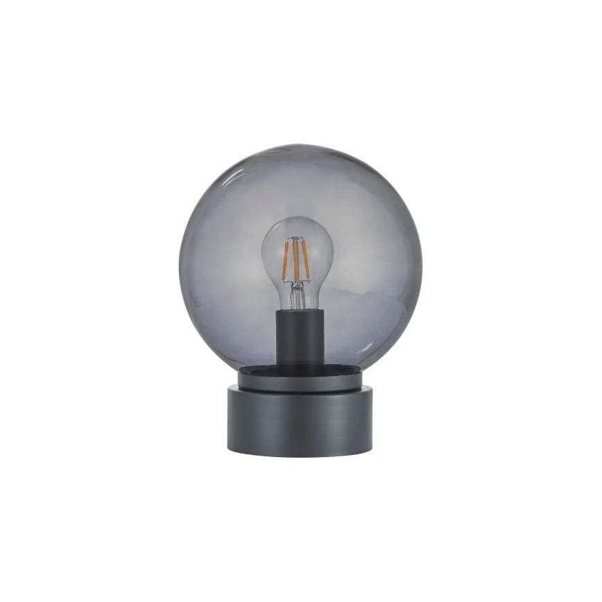 LED namizna svetilka JIMMY 1xE27/60W/230V antracit/dimna črna