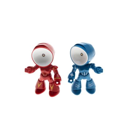 LED namizna svetilka LED/0,06W/3xLR41 robot modra