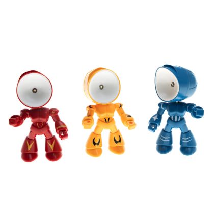 LED namizna svetilka LED/0,06W/3xLR41 robot modra