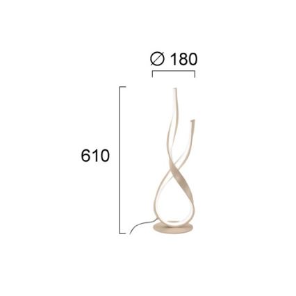 LED namizna svetilka RIBBON LED/21W/230V bežna