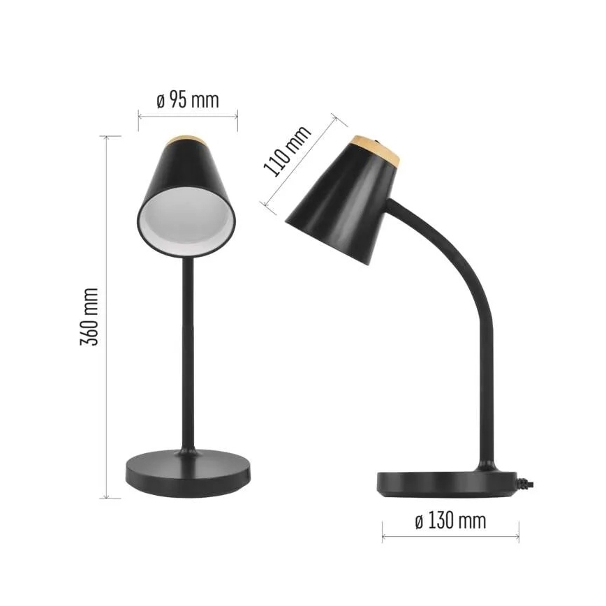 LED Namizna svetilka TARA LED/4,5W/230V 4000K črna