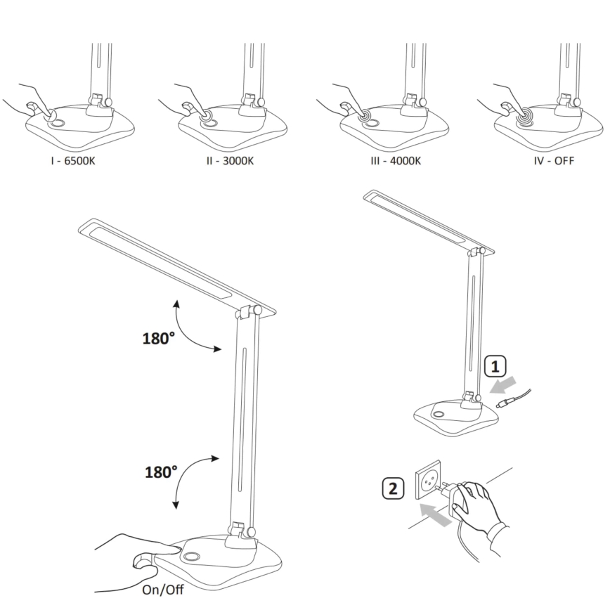 LED Namizna svetilka TOLEDO LED/8W/230V