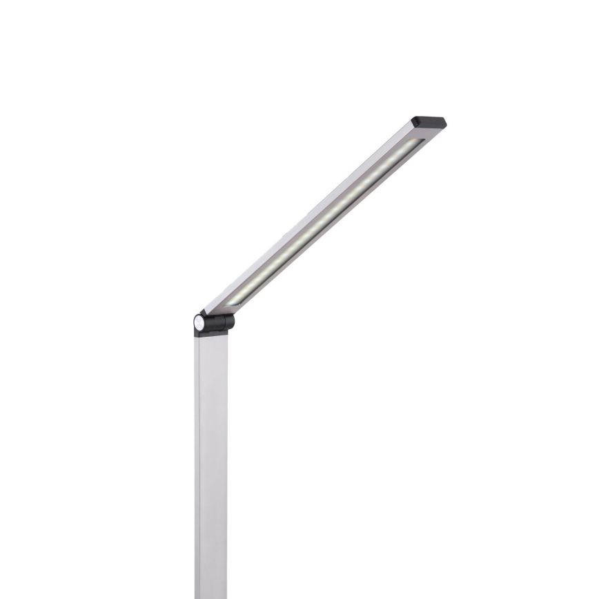 LED Namizna svetilka z brezžičnim polnilnikom LED/10W/230V 3000/4000/4500/5000/6000K mat krom