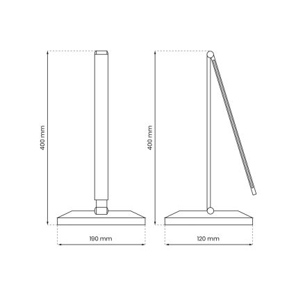 LED Namizna svetilka z brezžičnim polnjenjem VARIO LED/5W/230V 3000-6000K bela