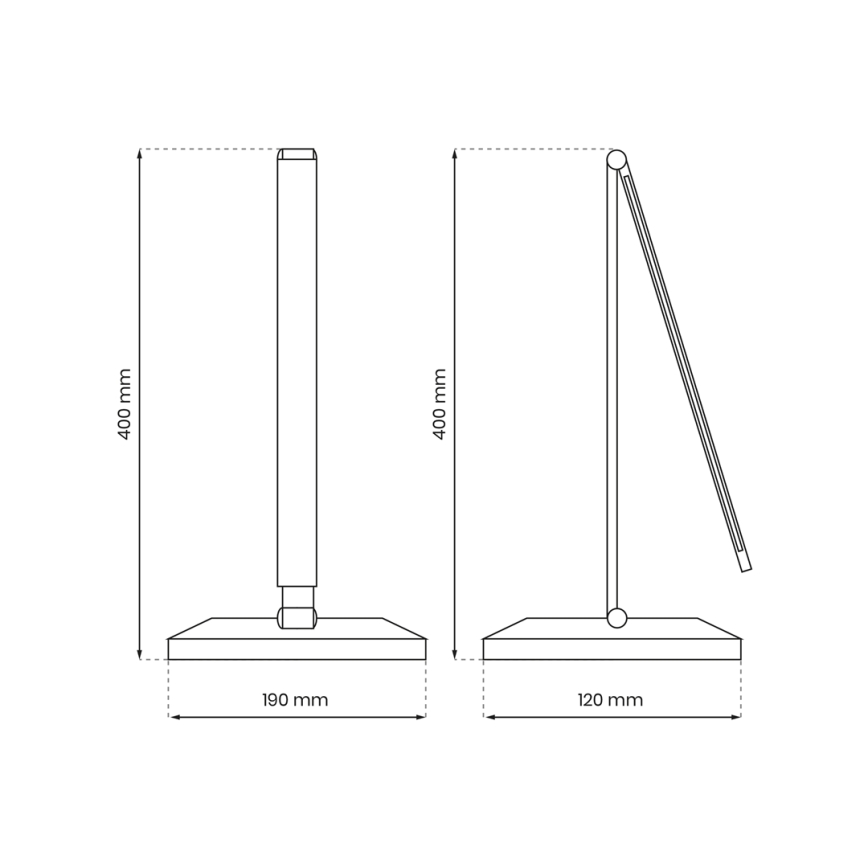 LED Namizna svetilka z brezžičnim polnjenjem VARIO LED/5W/230V 3000-6000K bela