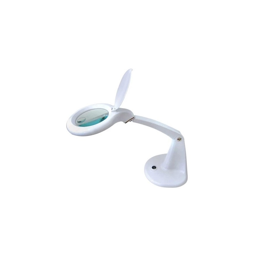 LED Namizna svetilka z lupo LED/6,5W/230V bela