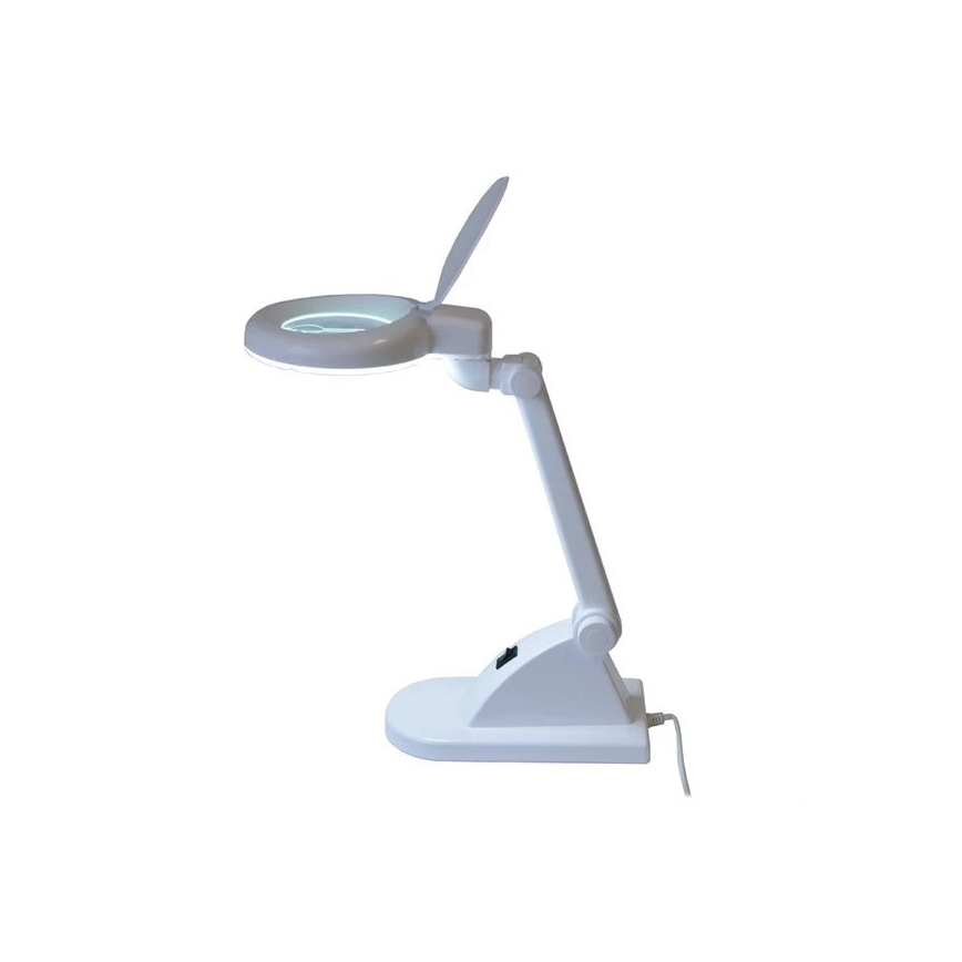 LED Namizna svetilka z lupo LED/6W/230V bela