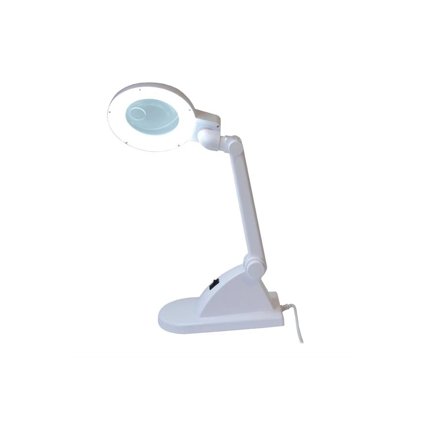 LED Namizna svetilka z lupo LED/6W/230V bela