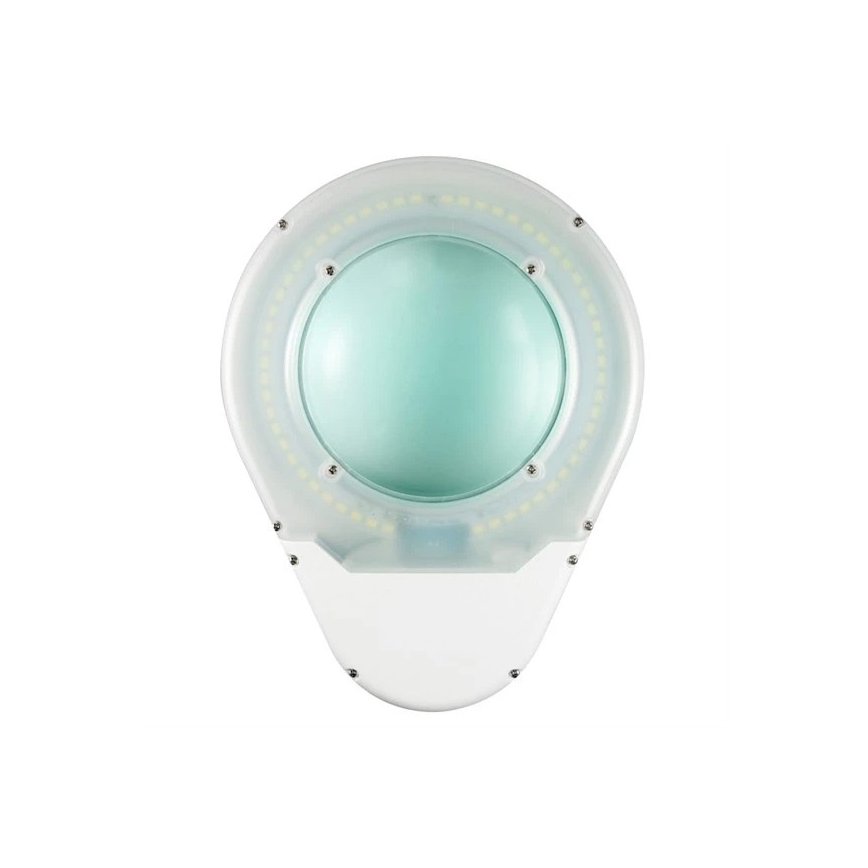 LED Namizna svetilka z lupo LED/9W/230V bela