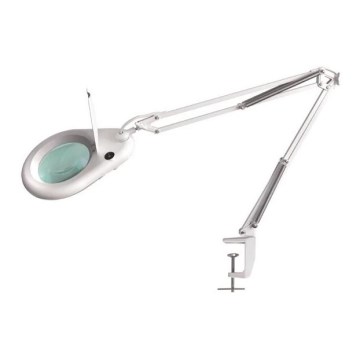 LED Namizna svetilka z lupo LED/9W/230V bela/sijajni krom