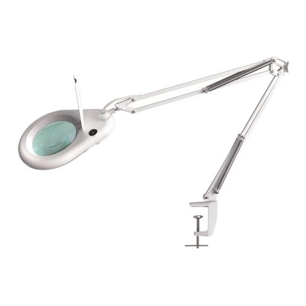 LED Namizna svetilka z lupo LED/9W/230V bela/sijajni krom