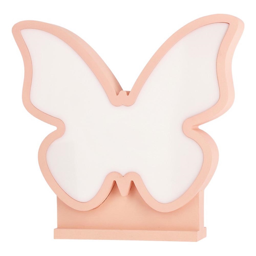 LED Namizna svetilka za otroke BUTTERFLY LED/14W/230V roza